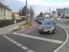 Cycle Path Is Returned Onto The Road I