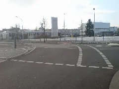 Cycle Path Is Returned Onto The Road Ii