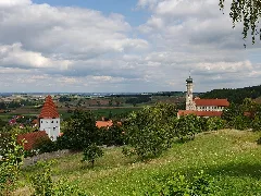 D 7 79 184 6 Und D 7 79 184 7 Moenchsdeggingen Evang Kirche Und Klosterkirche Von Sued 03