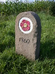 D Nw Bad Salzuflen Wüsten Grenzstein (Klein) In Pehlen