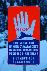 Danger Of Avalanches Sign