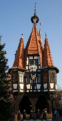 Das Historische Michelstädter Rathaus In Der Adventszeit