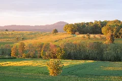 Das Rommental Mit Blick In Richtung Hohenstaufen