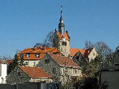 Dd Weißig Kirche Pfarrhof