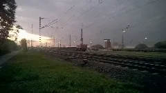 Der Bahnhof Darmstadt Kranichstein Mit Rangierbahnhof Aus Richtung Messel
