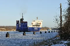 Der Nord Ostsee Kanal, Eisgang