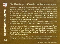 Die Üsenberger Gründer Von Kenzingen, Tafel