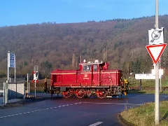 Diesel Locomotive V60 1184 Of The Vulkan Eifel Bahn In Trier 25 January 2016