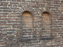 Dorfkirche Köckern Mauerwerk Mit Blindfenstern In Der Westseite Des Nordanbaus August 2022