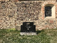 Dorfkirche Kreblitz Grabstein Wachholz