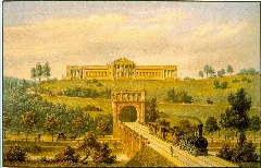 E Emminger Nach Cf Leins Rosensteinhaus Mit Tunnel (Um 1850)