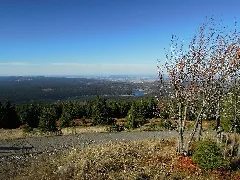 Eckertalsperre Vom Aussichtspunkt Am Hirtenstieg Zwischen Eisernem Tisch Oberhalb Und Bismarckklippe Unterhalb Mitte Oktober 2018