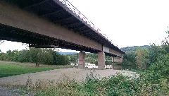 Ehranger Brücke, Westlicher Brückenkopf, Blick Von Nordwesten