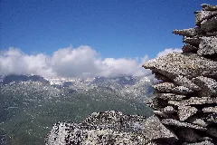 Ein Blick Von Der Gatscholalücke Richtung Furka