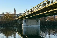 Enns Brücke Turm Von Ennsdorf Ow