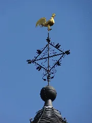Ev. Kirche Rödgen (Gießen) Wetterhan 01