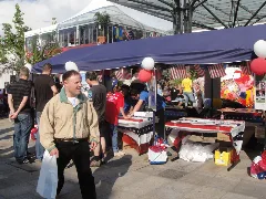 Fans Take Part At The Consulate Booth At The “Fanmeile” In Wolfsburg, Germany