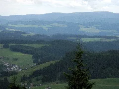 Feldberg Und Gütenbach (Links Vorne) Vom Brendturm