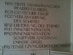Felsberger Kirchenchronik