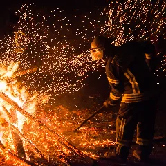 Firefighter Easter Bonfire
