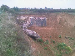Freigelegter Bunker Talheim