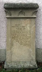 Friedrich Michael Wild Grabstein Kapelle Müllheim