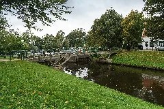 Friedrichstadt Mittelburggraben Bruecke Vor Treene