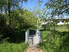 Fußgängerbrücke Elbe Naumburg (Hessen)