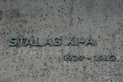 Gedenkstätte Kriegsgefangenenlager Stalag Xi A Inschrift