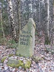 Gedenkstein Teufelstalbach B Hermsdorf March 2025