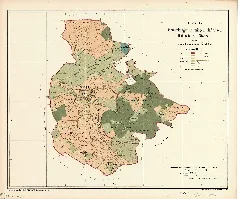 Gemarkungsplan Binningen Hofwiesen Hohenstoffeln Storzeln 1878 Gla Karlsruhe H 1 Nr. 176 Bild 1 (4 467804 1)