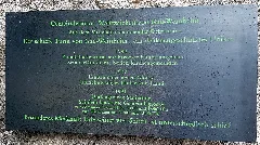 Gemeindeturm Gau Weinheim Tafel Text