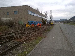 Gleisbauarbeiten Am Industriegleis Trier 01 Im Februar 2016