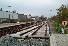 Gleisbauarbeiten Bahnhof Rastede