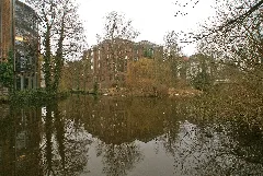 Goldbekkanal Und Mühlenkampkanal In Hamburg Winterhude