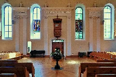 Gossau Reformierte Kirche, Bergstrasse Innenansicht 2011 09 06 14 06 04 Shiftn