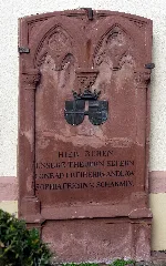 Grabstein Für Conrad Von Andlau Und Gattin Sophia An Der Martin Luther Kirche In March Hugstetten