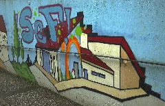 Graffiti Bahnunterführung Walldorf Mörfelden Walldorf Subway Graffito 01
