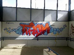 Graffiti In Der Bahnhofunterführung Bergwitz Im September 2017