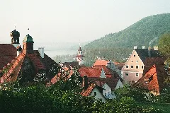 Greding, Blick Vom Kirchberg Auf Die Innenstadt