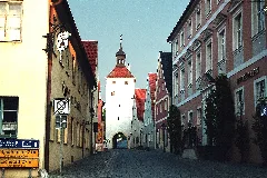 Greding, Die Nürnberger Straße, Blick Zum Nürnberger Tor