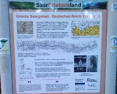 Grenze Saargebiet Infotafel Vogelsbüsch