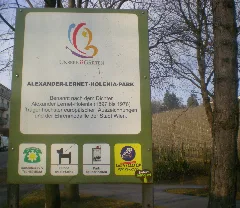 Guentherz 2011 03 10 1302 Wien17 Dornbacher Strasse Alexander Lernet Holenia Park Tafel
