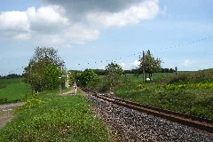 Halsenbach Hunsrückbahn Strecke Vor Haltepunkt Ehr Richtung Boppard