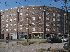 Hamburg.veddel.wohnblock Brückenstraße.ecke.wmt
