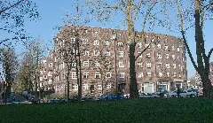 Hamburg.veddel.wohnblock Brückenstraße.seitenansichtwmt