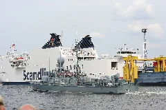 Hanse Sail 2009 "Mitsegeln" Auf Dem Dampfeisbrecher Stettin Schnellboot Gepard (S71)
