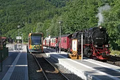 Harzquerbahn Merkwürdige Zugkreuzung Geo.hlipp.de 1016
