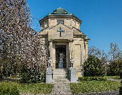 Hauptfriedhof Karlsruhe Bürklin'sches Mausoleum Frontansicht