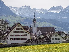 Haus "Feldli" Und Pfarrkirche St. Martin In Schwyz (2022)